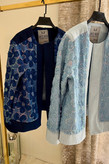 کت زنانه جین یقه گرد با پارچه توردوزی و پولک دوزی شده در کالکشن متنوع | trendy jacket